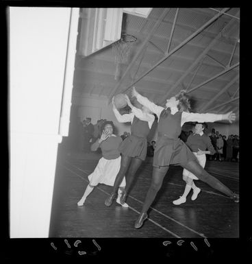 Basketball game between Fiji and Hutt Valley B team, Lower Hutt