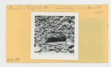 [Lava tube in Hawaii, envelope IE32-190]