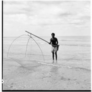 Man with fishing net