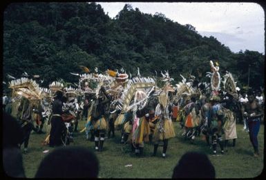 Sing-sing on Boxing Day at the Old Football Oval, Lae, between 1955 and 1960, [2] Tom Meigan