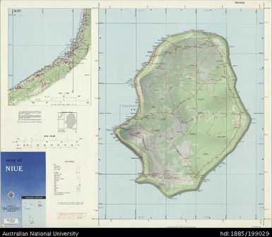 Niue, Map of Niue, Series: NZMS 250, 1970, 1:50 000