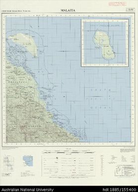 Solomon Islands, British Solomon Islands Protectorate, Malaita, Series: X711, Sheet 8-160-8, 1971, 1:50 000