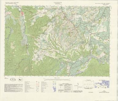 Territory of Papua & New Guinea 1:50,000 topographic survey: Varzin (Sheet 6244 IV)