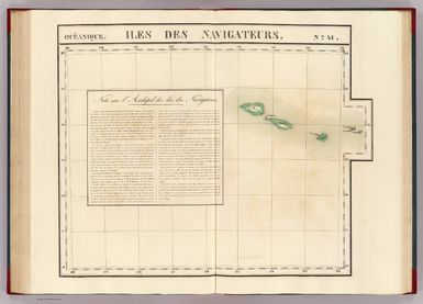Iles des Navigateurs. Oceanique no. 41. (Dresse par Ph. Vandermaelen, lithographie par H. Ode. Sixieme partie. - Oceanique. Bruxelles. 1827)