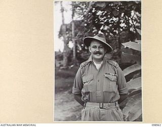 TOROKINA, BOUGAINVILLE. 1945-11-21. MAJOR F.D. STEVENS, COMMANDING OFFICER, 4 FIELD REGIMENT. THE REGIMENT SERVED WITH DISTINCTION IN THE RECENT BOUGAINVILLE CAMPAIGN