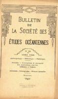 Bulletin de la Société des Études Océaniennes numéro 12