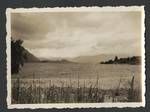 View of lake and mountains in background, New Zealand?