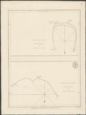 Plan of Byrons Harbour on St. Cruz Island, 1767 : Swallow or Water Bay on St. Cruz Island, 1767 / Harmar, sculp