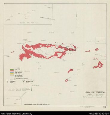 Papua New Guinea, Land Use Potential Manus District, Sheet 18.2, 1969, 1:1 584 000