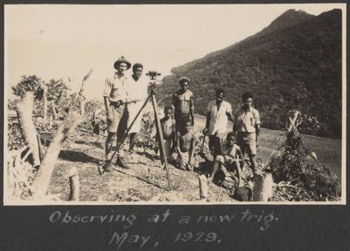 Surveying in Fiji, May 1929