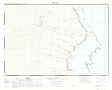 Western Samoa topographical map 1:20,000: Tuasivi (Sheet 13)