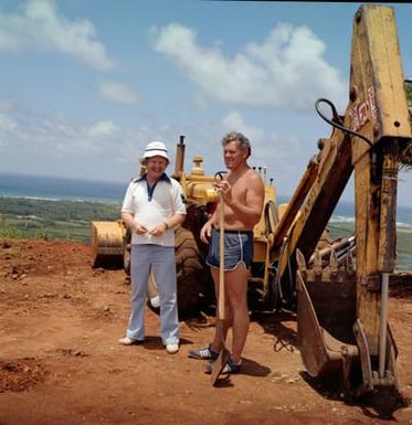 MOD-OA4 WIND TURBINE PERSONNEL IN KAHUKU OAHU HAWAII