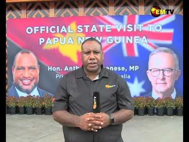 AUSTRALIAN PM ARRIVED IN PNG