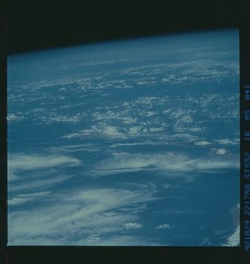 STS052-95-041 - STS-052 - Earth observations from Columbia, Orbiter Vehicle (OV) 102, during STS-52