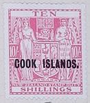 Stamp: New Zealand - Cook Islands Ten Shillings