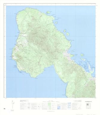 Carte de la Mélanésie - 150 000 (type outre-mer) Archipel des Nouvelles Hébrides: Ile Malekoula NO