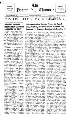 Poston Chronicle Vol. XXIII No. 27 (July 18, 1945)