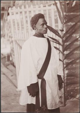 John Pegone, a Deacon of Florida, Solomon Islands, 1906, 1 / J.W. Beattie