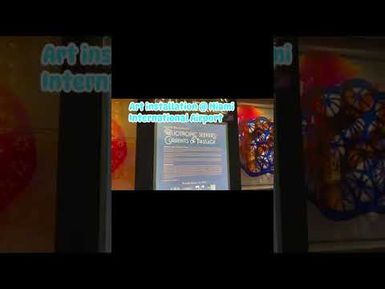 Art installation at the Miami International Airport USA