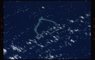 STS050-52-013 - STS-050 - Unidentified atolls, Pacific Ocean.