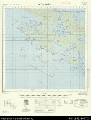 Solomon Islands, British Solomon Islands Protectorate, Santa Isabel, Series: X711, Sheet 7-158-10, 1970, 1:50 000