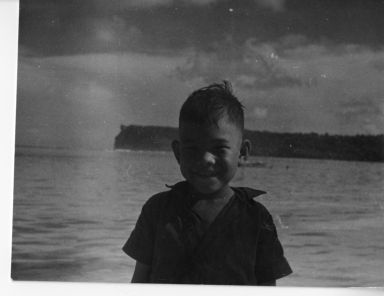 Chamorro child at the beach