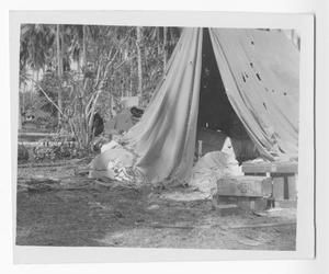 [Quartermaster Area on Guadalcanal After Shelling, No. 3]