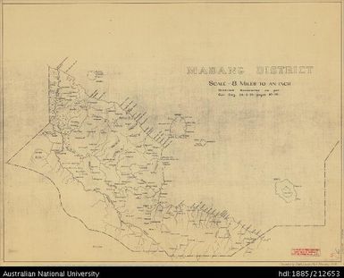 Papua New Guinea, Madang District, 1955, 1:506 880