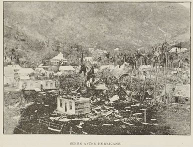 Scene after hurricane