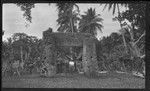 Sylvester Lambert, posing in the middle of Ha'amonga 'a-Maui