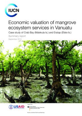 Economic valuation of mangrove ecosystem service in Vanuatu : Case study of Crab Bay (Malekula Is.) and Eratap (Efate Is.). Summary report