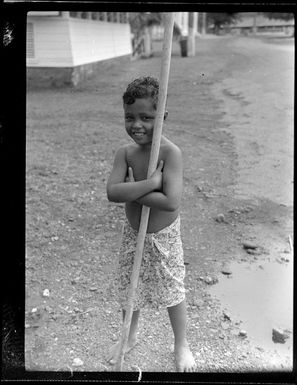 Unidentified boy, Apia, Samoa