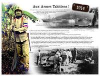 Poilus Tahitiens_PANNEAU 3 Aux Armes Tahitiens !
