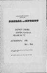 Patrol Reports. Chimbu District, Kundiawa, 1964 - 1965