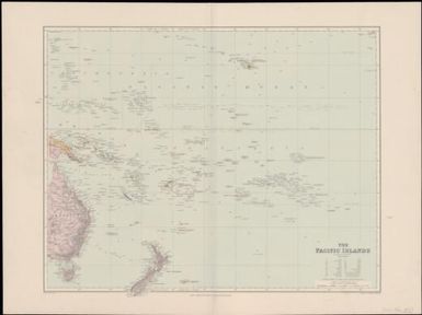 The Pacific Islands on Mercator's Projection / Stanford's Geographical Establishment