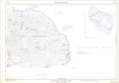 Papua New Guinea road inventory, July 1975: Huon (Sheet 26)