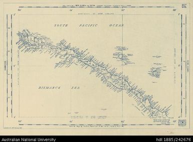 Papua New Guinea, New Guinea and Papua, Base Compilation, Base Compilation Series, Sheet D.b., 1952, 1:600 000