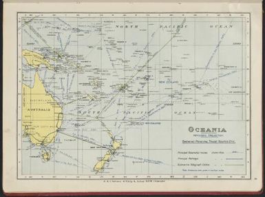 Oceania : showing principal trade routes etc