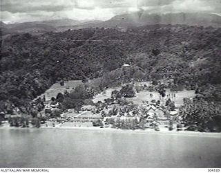 AOLA, GUADALCANAL, SOLOMON ISLANDS. 1932-09-27. AERIAL VIEW OF THE GOVERNMENT STATION. (NAVAL HISTORICAL COLLECTION)