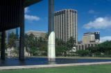 Honolulu, view downtown from State Capitol