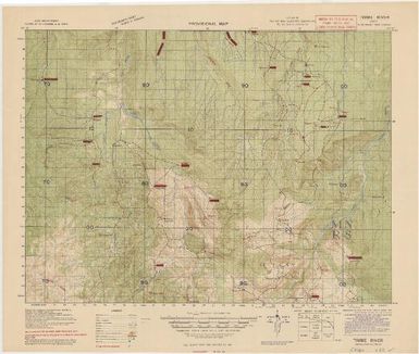 Provisional map, northeast New Guinea: Timbe River (Sheet Timbe River)