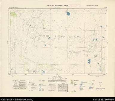 Indonesia, Western New Guinea, Frederik Hendrik-Eiland, Series: Nederlands-Nieuw-Guinea, Sheet 28-U, 1955, 1:100 000