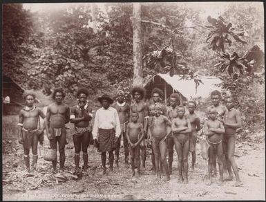 Men and boys of Ahia, Solomon Islands, 1906 / J.W. Beattie