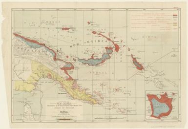 Territory of New-Guinea, administered by the Commonwealth under mandate from League of Nations, and Papua, a territory of the Commonwealth of Australia / drawn by Home & Territories Dept. (Lands & Surveys Branch)