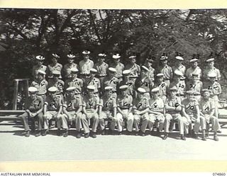 PORT MORESBY, PAPUA. 1944-07-28. RATINGS OF THE SEAMAN'S DIVISION OF THE RAN SHORE STATION, THE HMAS "BASILISK"