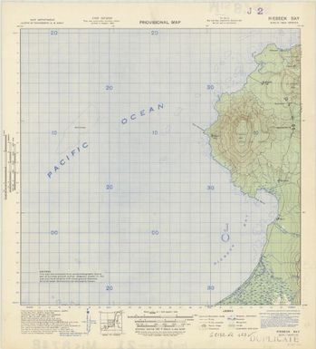 New Britain, provisional map (Riebeck Bay , first revision)