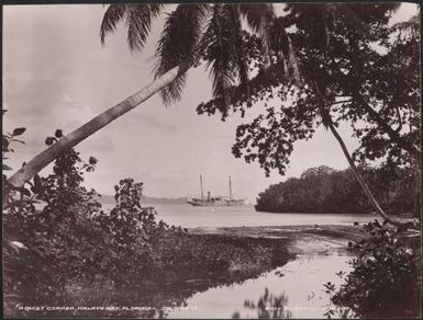 The Southern Cross on Halavo Bay, Florida, Solomon Islands, 1906 / J.W. Beattie