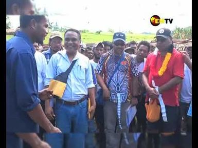 YOUTHS SURRENDER WEAPONS