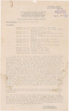 [Aerial photographs relating to the Japanese occupation and defense areas in Lae, Papua New Guinea, 1943] (Recto 134-1)