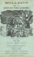 Bulletin de la Société des Études Océaniennes numéro 115